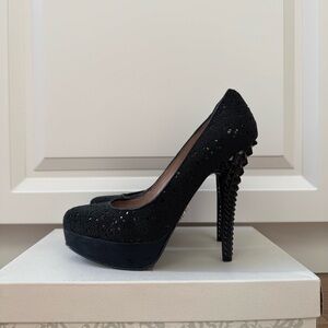 RACHEL BY RACHEL ROY: Black Stiletto Platform Heels (US 7)